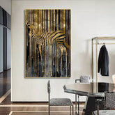 Toile - Gold Zebra